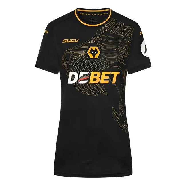 2024-2025 Wolves Away Shirt - Womens (Djiga 34)-SoccerKits Hub | Buy Soccer Jerseys Online